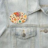 感謝祭トルコかぼちゃのパイパターン 名札 (インサイチュ)