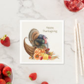 感謝祭トルコかぼちゃナプキン スタンダードカクテルナプキン (インサイチュ)