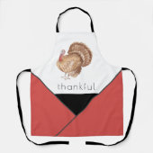 感謝祭トルコかわいい幾何学的カラーブロック エプロン (正面)