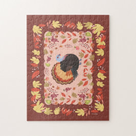 感謝祭トルコと紅葉 ジグソーパズル