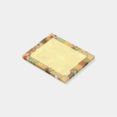 感謝祭トルコのカボチャ秋の収穫模様 ポストイット (アングル)