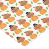感謝祭トルコのカボチャ テーブルクロス (アングル)