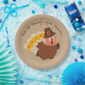 感謝祭トルコのユーモアのナプキン ペーパープレート (パーティー)