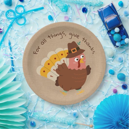 感謝祭トルコのユーモアのナプキン ペーパープレート (パーティー)