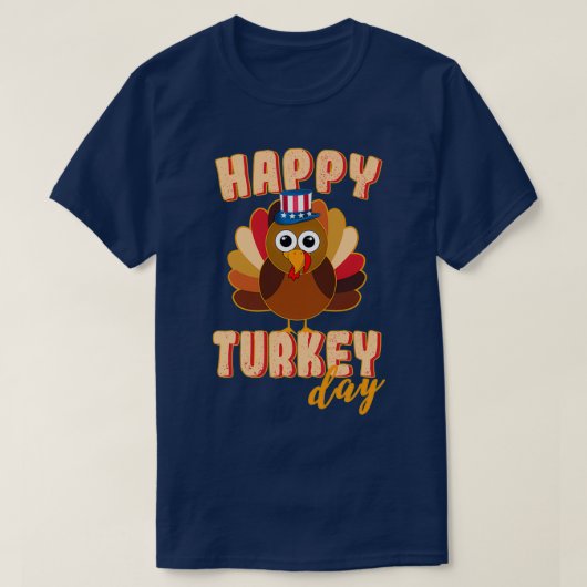 感謝祭トルコの日おもしろい感謝祭キッズハ Tシャツ (デザイン正面)