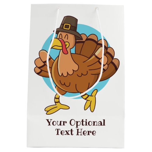 感謝祭トルコカスタム文字抱き枕 ミディアムペーパーバッグ (裏面)