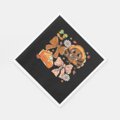 感謝祭トルコクラシックコケットTシャツ スタンダードランチョンナプキン (角)