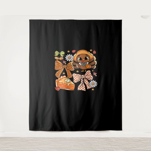 感謝祭トルコクラシックコケットTシャツ タペストリー (正面)