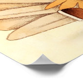 感謝祭トルコピルグリムアートスケッチ ポスター (角)