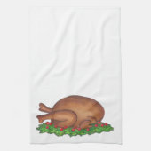 感謝祭トルコプラッタクリスマスホリデーフード キッチンタオル (縦)