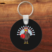 感謝祭トルコボーリングピンマッチングチームギフト キーホルダー (正面)