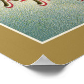 感謝祭トルコヴィンテージアートスケッチ ポスター (角)