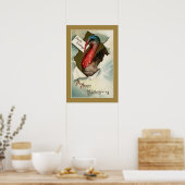 感謝祭トルコヴィンテージアートスケッチ ポスター (キッチン)