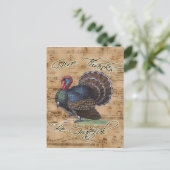 感謝祭トルコヴィンテージミュージックシート シーズンポストカード (スタンド正面)