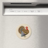 感謝祭トルコ丸い磁石 マグネット (インサイチュ (食洗機))