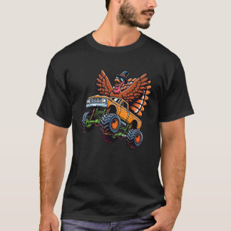 感謝祭トルコ乗馬モンスタートラック幼児B Tシャツ
