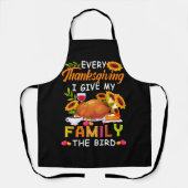 感謝祭トルコ休日の饗宴ハーベスト賛美ズ エプロン (正面)