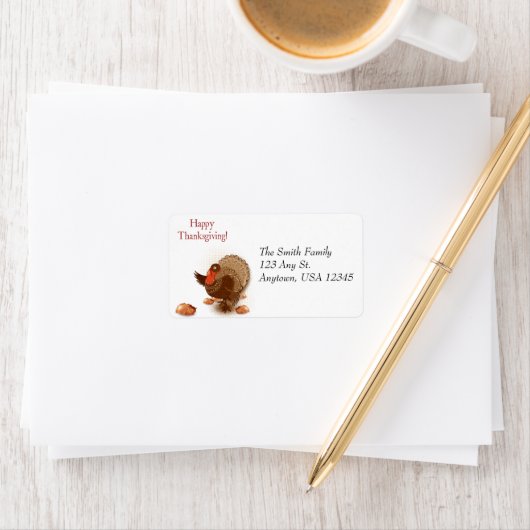 感謝祭トルコ住所 シール (インサイチュ)