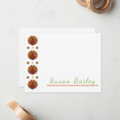 感謝祭トルコ側の文パーソナライズされた房具 ノートカード (正面/裏面インサイチュ)