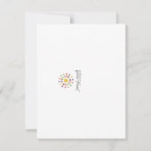 感謝祭トルコ側の文パーソナライズされた房具 ノートカード (裏面)