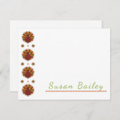 感謝祭トルコ側の文パーソナライズされた房具 ノートカード (正面/裏面)