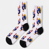 感謝祭トルコ地球に優しプレミアムクルーソック ソックス (左)