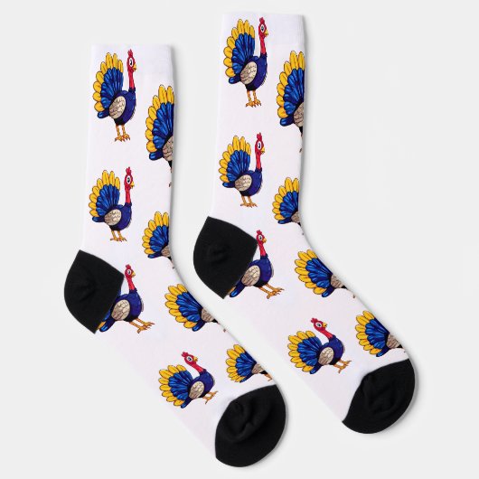 感謝祭トルコ地球に優しプレミアムクルーソック ソックス (右)