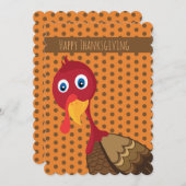 感謝祭トルコ封筒フラットカード サンキューカード (正面/裏面)
