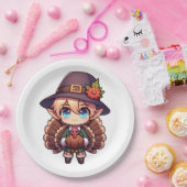 感謝祭トルコ小妖精や小人 ペーパープレート (パーティー)