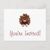 感謝祭トルコ招待されましたはがき インビテーションポストカード (正面)