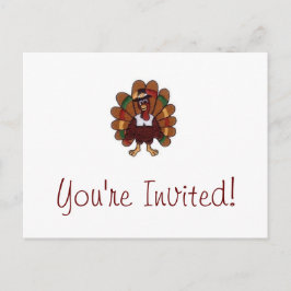 感謝祭トルコ招待されましたはがき インビテーションポストカード