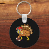 感謝祭トルコ攻撃センターサッカー少年 キーホルダー (正面)