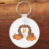 感謝祭トルコ歯科歯科用歯牙 キーホルダー (正面)