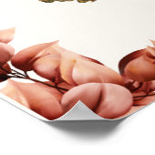 感謝祭トルコ水カラー写真ウォールアート ポスター (角)