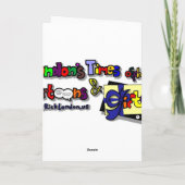 感謝祭トルコ生きるおもしろい意志ギフト&カード シーズンカード (裏面)