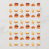 感謝祭トルコ産コーンカップケーキパイディナーメニュー メニュー (裏面)