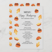 感謝祭トルコ産コーンカップケーキパイディナーメニュー メニュー (正面/裏面)