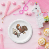 感謝祭トルコ砂丘バスケッおもしろいト ペーパープレート (パーティー)