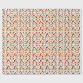 感謝祭トルコ秋のパターン ラッピングペーパー (フラット)