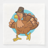 感謝祭トルコ紙ナプキン (正面)