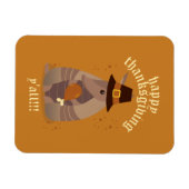 感謝祭トルコ脚アルマジロテキサス州 マグネット (横)