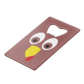 感謝祭トルコ顔 クレジットカード栓抜き (正面アングル)