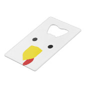 感謝祭トルコ顔 クレジットカード栓抜き (裏面アングル)