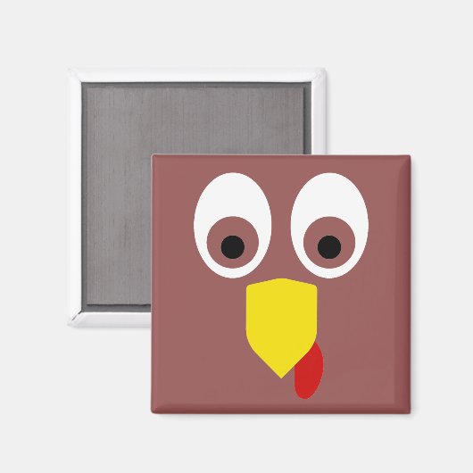 感謝祭トルコ顔 マグネット (正面/裏面)