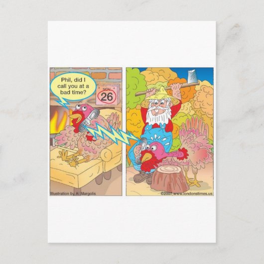 感謝祭トルコ,アニメの贈り物とTeesを開催 シーズンポストカード (正面)