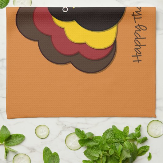 感謝祭トルコ キッチンタオル (折り畳み)