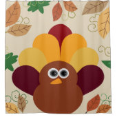 感謝祭トルコ シャワーカーテン (正面)