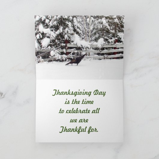 感謝祭トルコ シーズンカード (内部)