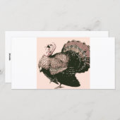 感謝祭トルコ シーズンカード (正面/裏面)