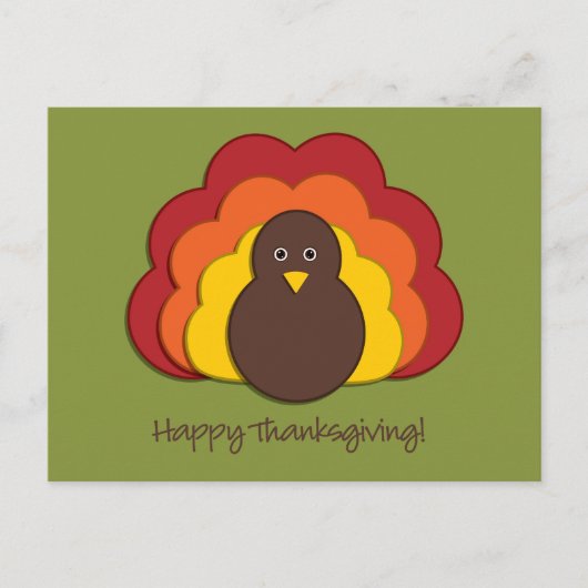 感謝祭トルコ シーズンポストカード (正面)
